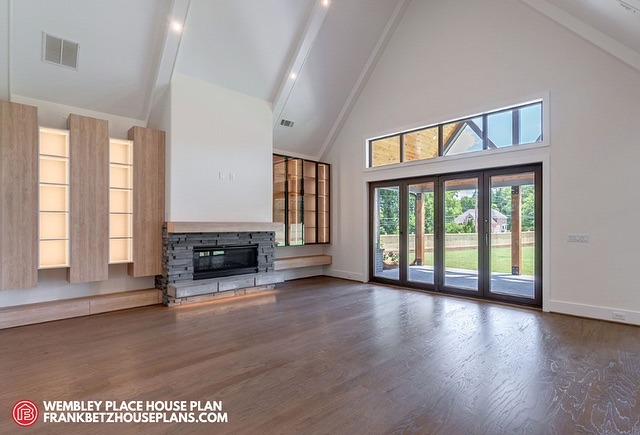 interior of a new home floor plan