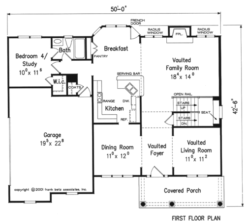 STONE CREEK House Floor Plan | Frank Betz Associates