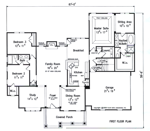 WESTCHESTER House Floor Plan | Frank Betz Associates