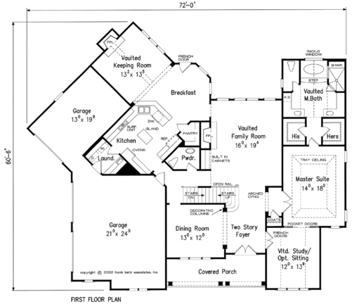 MUIRFIELD House Floor Plan | Frank Betz Associates