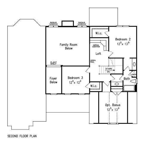 OAK KNOLL House Floor Plan | Frank Betz Associates