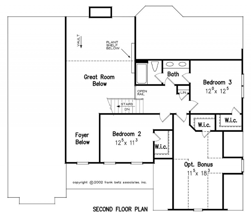 DEFOORS MILL House Floor Plan | Frank Betz Associates