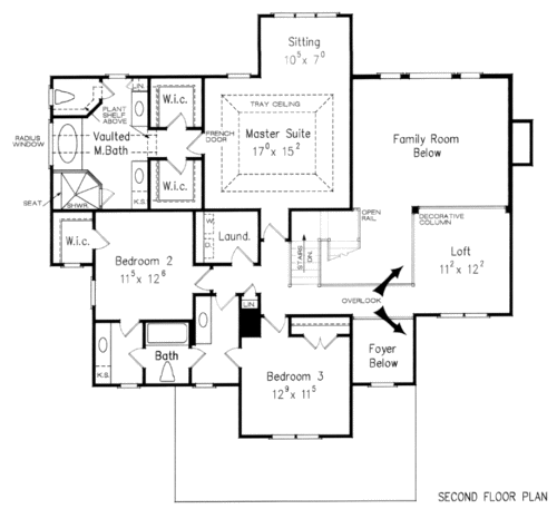 FULLERTON House Floor Plan | Frank Betz Associates