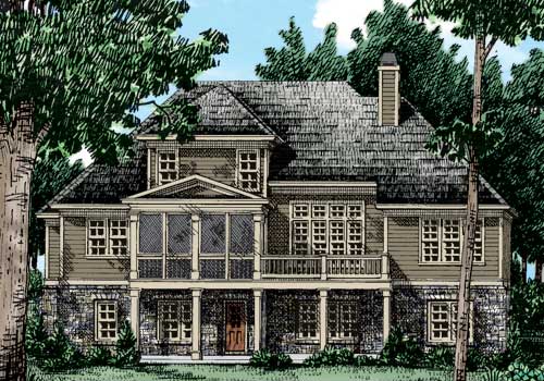 COLEMANS BLUFF House Floor Plan Frank Betz Associates