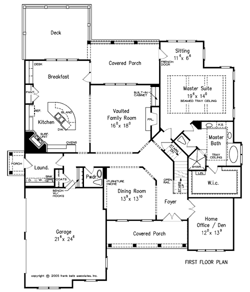 BERKSHIRE POINTE House Floor Plan | Frank Betz Associates