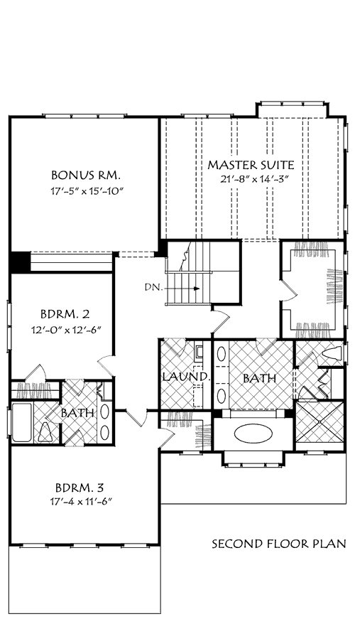 DARBY HILL House Floor Plan Frank Betz Associates