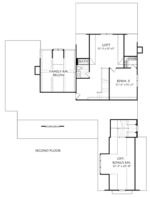 HIGHLAND COTTAGE House Floor Plan Frank Betz Associates