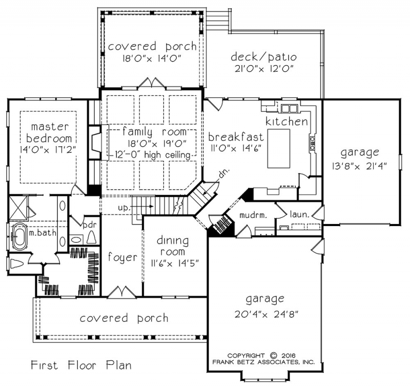 ANSONBOROUGH House Floor Plan Frank Betz Associates