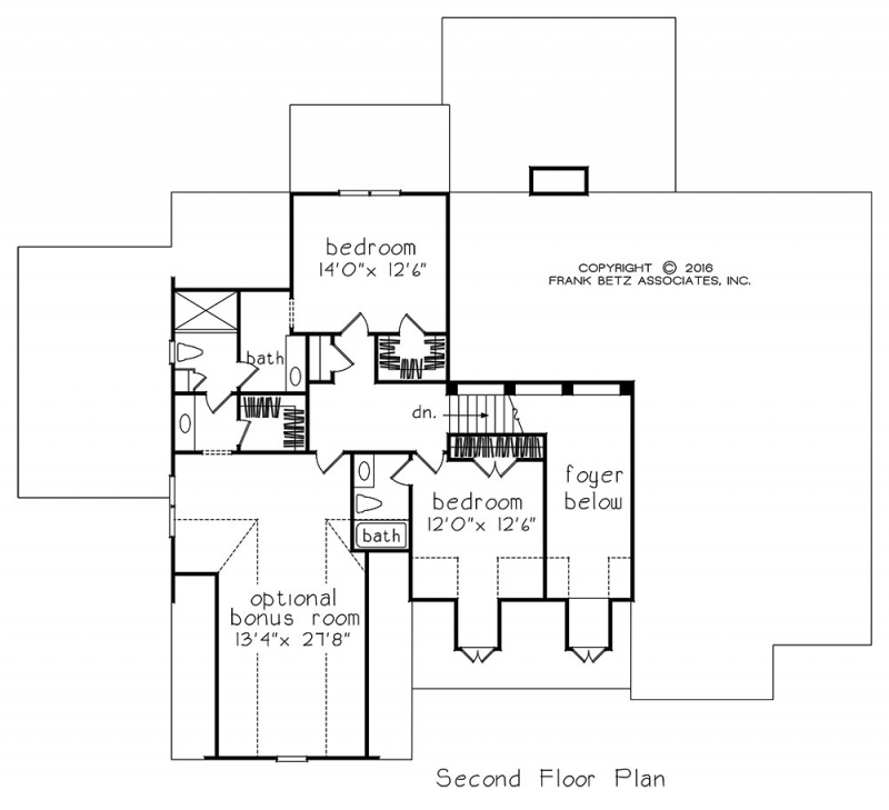 FILMORE PARK House Floor Plan Frank Betz Associates