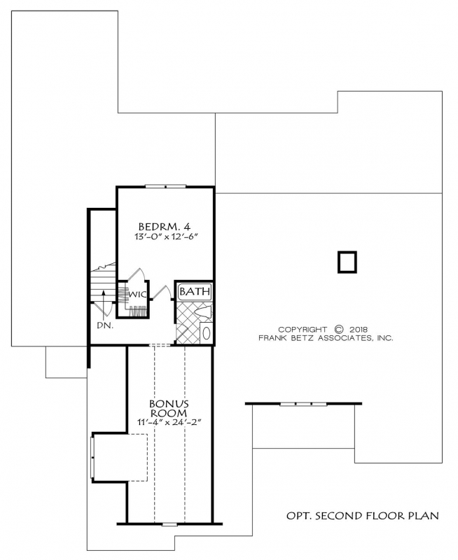 BLANTONS TRACE House Floor Plan Frank Betz Associates