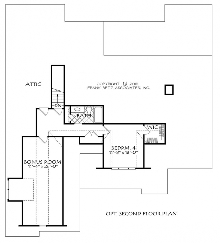 HEMLOCK FALLS House Floor Plan Frank Betz Associates