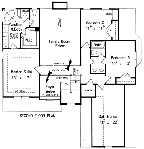 BROOKWOOD House Floor Plan | Frank Betz Associates