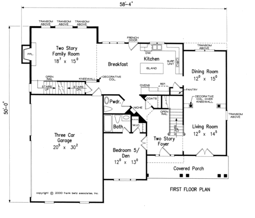 HEMINGWAY House Floor Plan | Frank Betz Associates