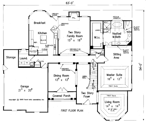 SHELBY House Floor Plan | Frank Betz Associates